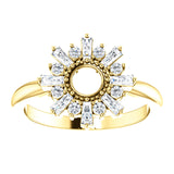 Accented Circle Ring